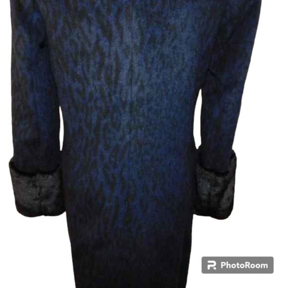 Helene Berman London Navy 'Future College' Notch Collar Lined Buttoned Coat - Picture 11 of 16